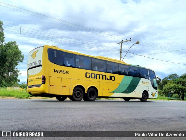 Empresa Gontijo de Transportes 14855 na cidade de Araxá, Minas Gerais, Brasil, por Paulo Vitor De Azevedo. Número da foto: #9702323.