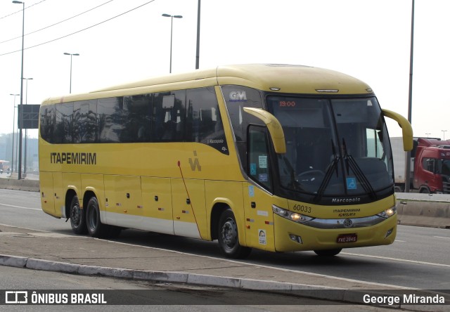 Viação Itapemirim 60033 na cidade de São Paulo, São Paulo, Brasil, por George Miranda. Número da foto: #9703647.