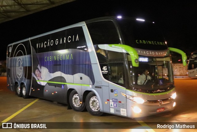 Viação Garcia 8625 na cidade de Maringá, Paraná, Brasil, por Rodrigo Matheus. ID da foto: 9702787.