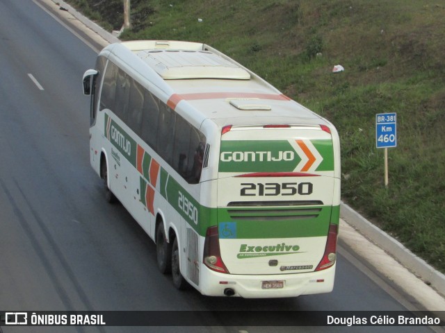 Empresa Gontijo de Transportes 21350 na cidade de Belo Horizonte, Minas Gerais, Brasil, por Douglas Célio Brandao. ID da foto: 9704109.