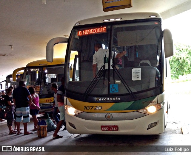 Empresa Gontijo de Transportes 18720 na cidade de Palmares, Pernambuco, Brasil, por Luiz Fellipe. Número da foto: #9702786.