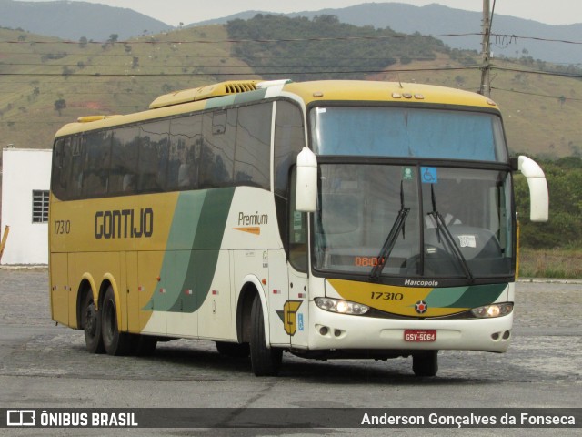 Empresa Gontijo de Transportes 17310 na cidade de Roseira, São Paulo, Brasil, por Anderson Gonçalves da Fonseca. ID da foto: 9703995.