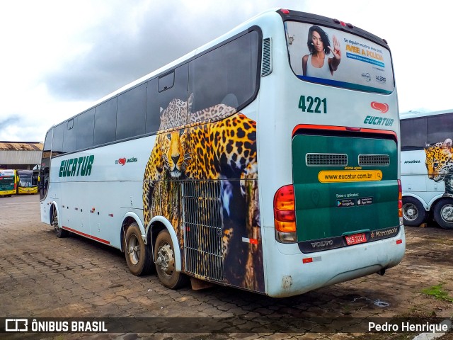 Eucatur - Empresa União Cascavel de Transportes e Turismo 4221 na cidade de Porto Velho, Rondônia, Brasil, por Pedro Henrique. ID da foto: 9620037.