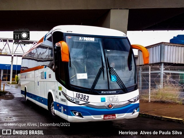 Expresso União 10363 na cidade de Campinas, São Paulo, Brasil, por Henrique Alves de Paula Silva. Número da foto: #9619316.