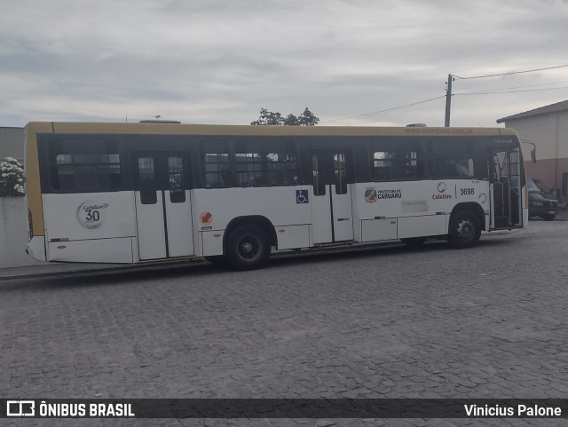 Coletivo Transportes 3698 na cidade de Caruaru, Pernambuco, Brasil, por Vinicius Palone. Número da foto: #9619811.
