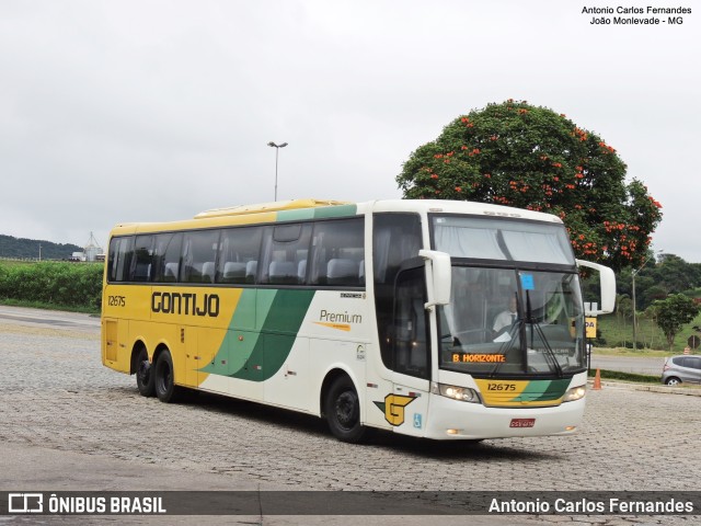 Empresa Gontijo de Transportes 12675 na cidade de João Monlevade, Minas Gerais, Brasil, por Antonio Carlos Fernandes. ID da foto: 9620211.