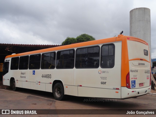 Auto Viação Marechal Brasília 444693 na cidade de Gama, Distrito Federal, Brasil, por João Gonçalves. Número da foto: #9619721.