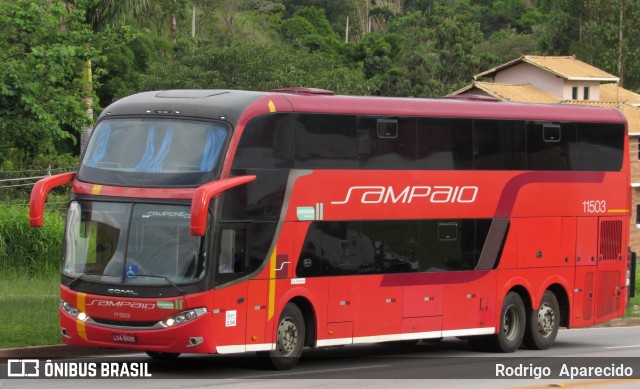 Viação Sampaio 11503 na cidade de Conselheiro Lafaiete, Minas Gerais, Brasil, por Rodrigo  Aparecido. Número da foto: #9621555.