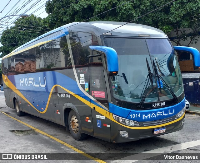 Marlu Turismo RJ 967.001 na cidade de Rio de Janeiro, Rio de Janeiro, Brasil, por Vitor Dasneves. Número da foto: #9622799.