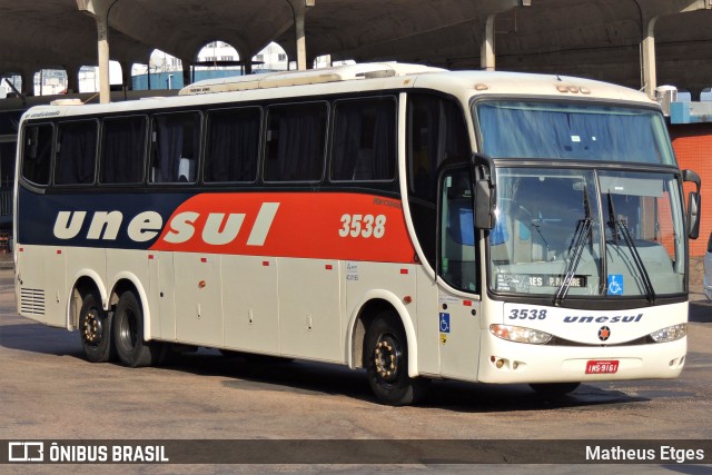 Unesul de Transportes 3538 na cidade de Porto Alegre, Rio Grande do Sul, Brasil, por Matheus Etges. Número da foto: #9620844.