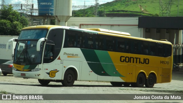 Empresa Gontijo de Transportes 14570 na cidade de Governador Valadares, Minas Gerais, Brasil, por Jonatas Costa da Mata. Número da foto: #9620249.