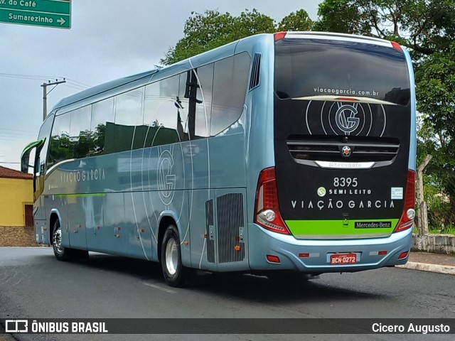 Viação Garcia 8395 na cidade de Ribeirão Preto, São Paulo, Brasil, por Cicero Augusto. Número da foto: #9619739.