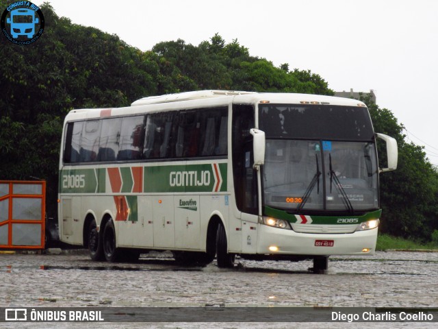 Empresa Gontijo de Transportes 21085 na cidade de Vitória da Conquista, Bahia, Brasil, por Diego Charlis Coelho. ID da foto: 9622556.