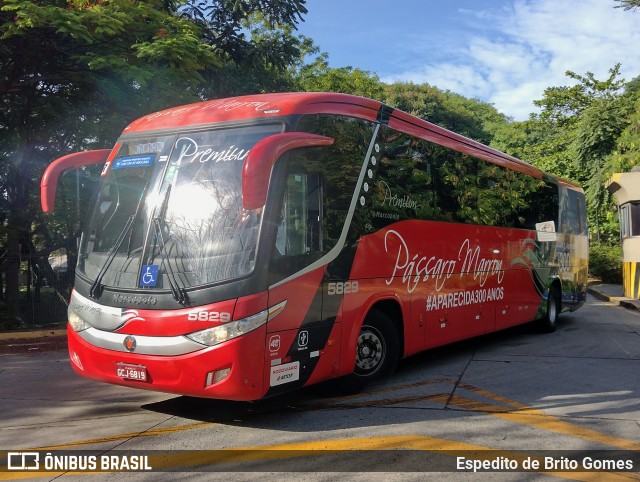 Empresa de Ônibus Pássaro Marron 5829 na cidade de São Paulo, São Paulo, Brasil, por Espedito de Brito Gomes. ID da foto: 9619780.