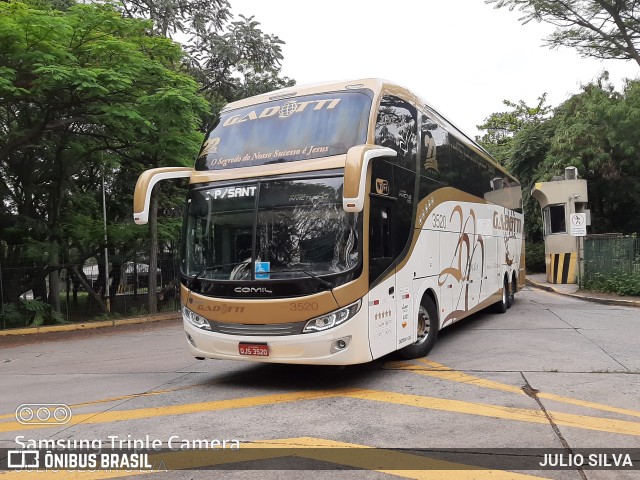 Auto Viação Gadotti 3520 na cidade de São Paulo, São Paulo, Brasil, por JULIO SILVA. ID da foto: 9619736.