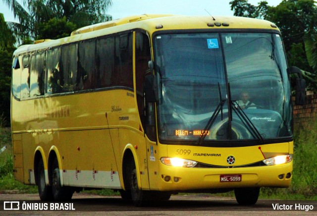 Viação Itapemirim 5099 na cidade de Santa Maria do Pará, Pará, Brasil, por Victor Hugo. ID da foto: 9622565.