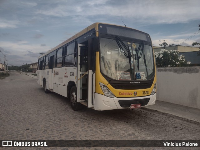 Coletivo Transportes 3698 na cidade de Caruaru, Pernambuco, Brasil, por Vinicius Palone. Número da foto: #9619787.