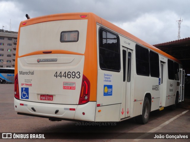 Auto Viação Marechal Brasília 444693 na cidade de Gama, Distrito Federal, Brasil, por João Gonçalves. Número da foto: #9619720.