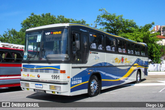 Vip Bus Comércio de Ônibus 1991 na cidade de São Paulo, São Paulo, Brasil, por Diego Lip. Número da foto: #9621667.