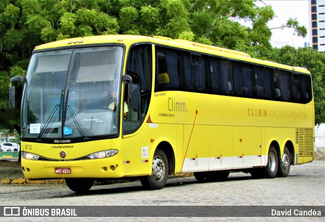 Viação Itapemirim 8713 na cidade de Fortaleza, Ceará, Brasil, por David Candéa. ID da foto: 9620553.