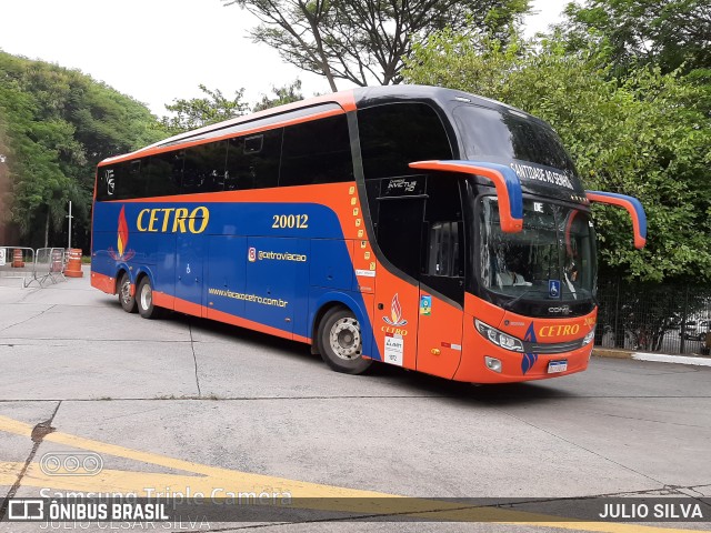 Viação Cetro 20012 na cidade de São Paulo, São Paulo, Brasil, por JULIO SILVA. Número da foto: #9707651.