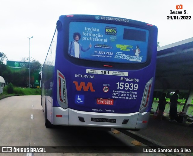 Viação Miracatiba 15.939 na cidade de São Paulo, São Paulo, Brasil, por Lucas Santos da Silva. Número da foto: #9704860.