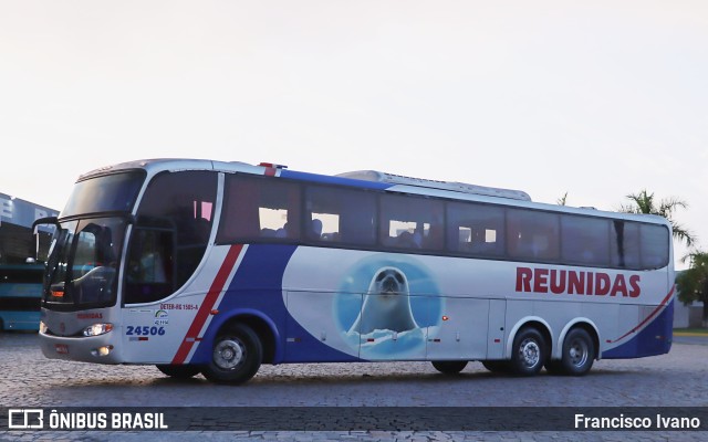 Reunidas Transportes Coletivos 24506 na cidade de Balneário Camboriú, Santa Catarina, Brasil, por Francisco Ivano. Número da foto: #9708082.