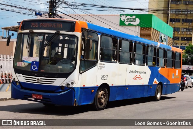 União Transportes 10257 na cidade de Várzea Grande, Mato Grosso, Brasil, por Leon Gomes. Número da foto: #9704700.
