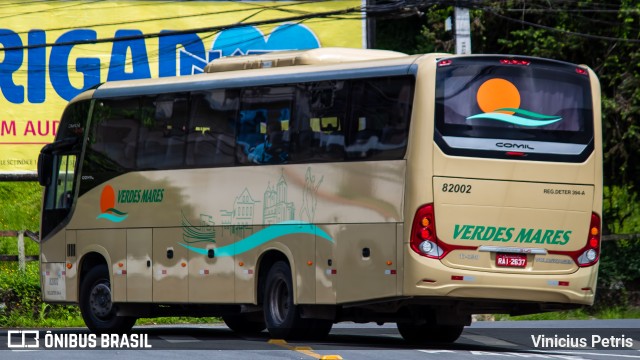 Viação Verdes Mares 82002 na cidade de Joinville, Santa Catarina, Brasil, por Vinicius Petris. Número da foto: #9705500.