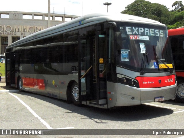 Express Transportes Urbanos Ltda 4 8068 na cidade de São Paulo, São Paulo, Brasil, por Igor Policarpo. ID da foto: 9705647.