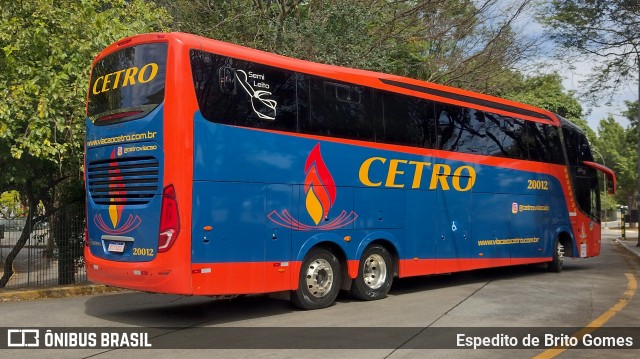 Viação Cetro 20012 na cidade de São Paulo, São Paulo, Brasil, por Espedito de Brito Gomes. Número da foto: #9707834.