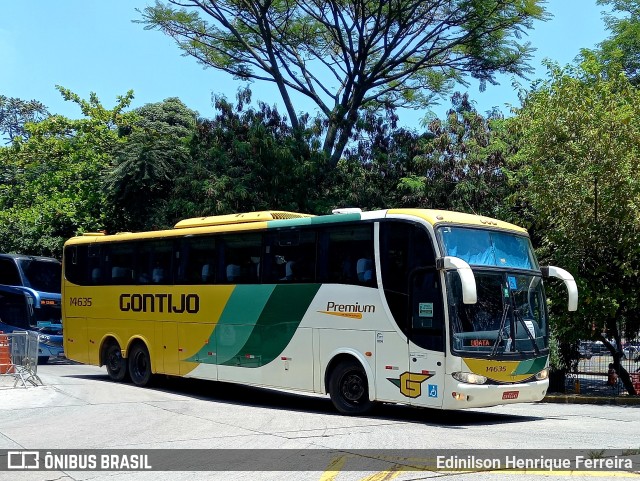 Empresa Gontijo de Transportes 14635 na cidade de São Paulo, São Paulo, Brasil, por Edinilson Henrique Ferreira. ID da foto: 9705404.