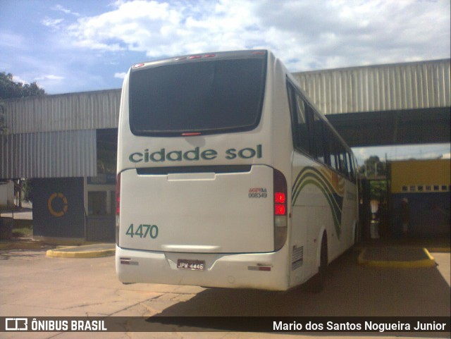 Viação Cidade Sol 4470 na cidade de Iguaí, Bahia, Brasil, por Mario dos Santos Nogueira Junior. ID da foto: 9707153.