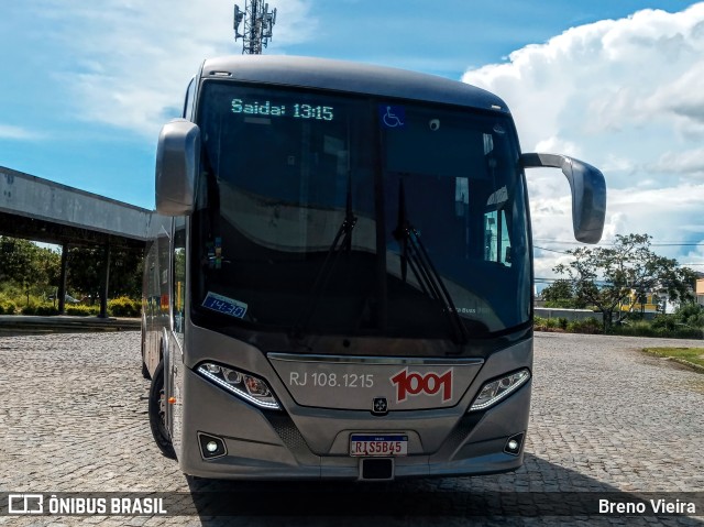 Auto Viação 1001 RJ 108.1215 na cidade de Campos dos Goytacazes, Rio de Janeiro, Brasil, por Breno Vieira. ID da foto: 9707587.