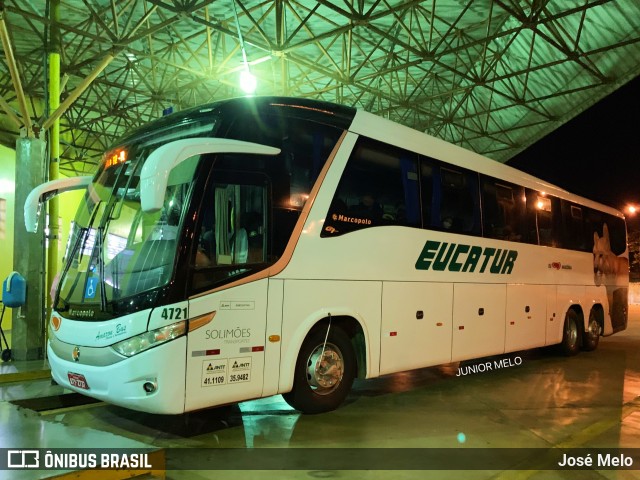 Eucatur - Empresa União Cascavel de Transportes e Turismo 4721 na cidade de Maringá, Paraná, Brasil, por José Melo. ID da foto: 9707211.