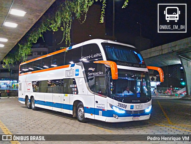 Expresso União 20059 na cidade de Belo Horizonte, Minas Gerais, Brasil, por Pedro Henrique VM. Número da foto: #9707345.