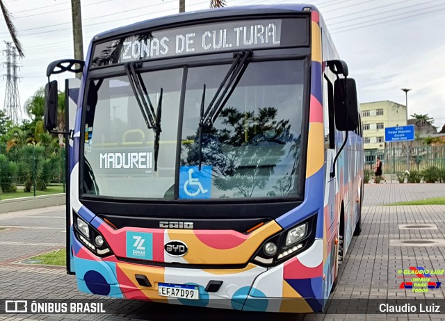 Transportes Paranapuan 10201 na cidade de Rio de Janeiro, Rio de Janeiro, Brasil, por Claudio Luiz. Número da foto: #9707177.
