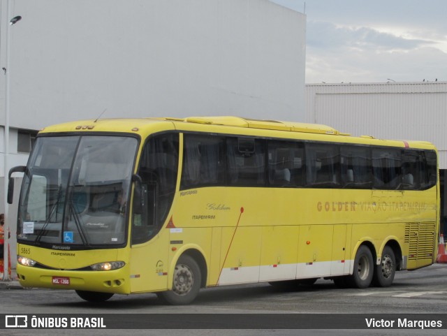 Viação Itapemirim 5865 na cidade de Rio de Janeiro, Rio de Janeiro, Brasil, por Victor Marques. Número da foto: #9705694.