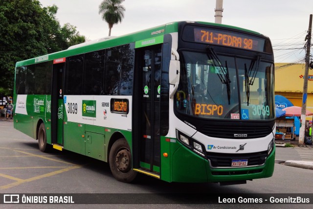 Expresso Caribus Transportes 3039 na cidade de Cuiabá, Mato Grosso, Brasil, por Leon Gomes. ID da foto: 9707465.