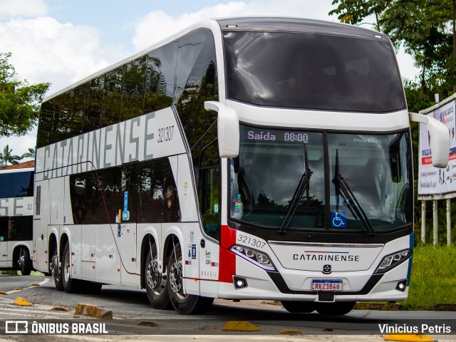 Auto Viação Catarinense 321307 na cidade de Joinville, Santa Catarina, Brasil, por Vinicius Petris. Número da foto: #9705464.