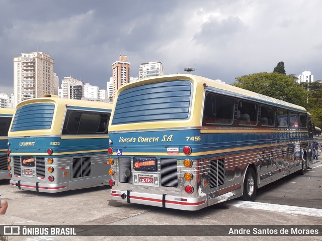 Viação Cometa 7455 na cidade de São Paulo, São Paulo, Brasil, por Andre Santos de Moraes. Número da foto: #9707331.