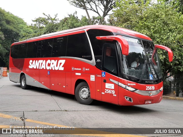 Viação Santa Cruz 25619 na cidade de São Paulo, São Paulo, Brasil, por JULIO SILVA. ID da foto: 9707712.