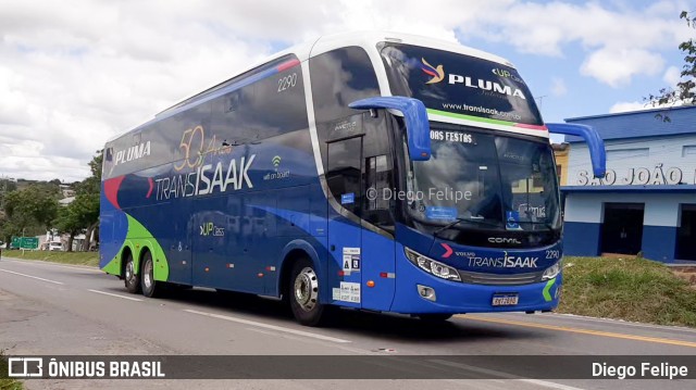 Trans Isaak Turismo 2290 na cidade de Formiga, Minas Gerais, Brasil, por Diego Felipe. ID da foto: 9706737.