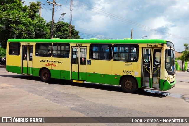 União Transportes 12290 na cidade de Várzea Grande, Mato Grosso, Brasil, por Leon Gomes. ID da foto: 9704691.