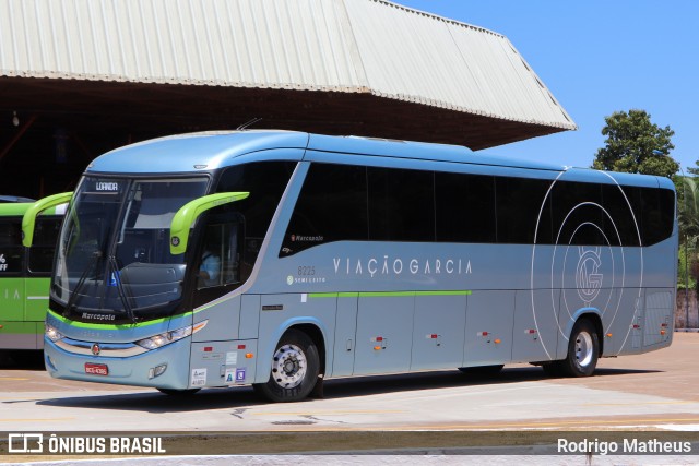 Viação Garcia 8225 na cidade de Maringá, Paraná, Brasil, por Rodrigo Matheus. ID da foto: 9706247.