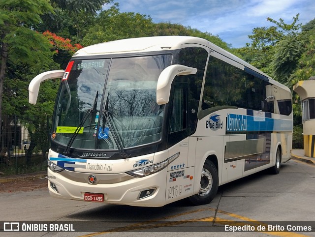 VIDA - Viação Danúbio Azul 19016 na cidade de São Paulo, São Paulo, Brasil, por Espedito de Brito Gomes. Número da foto: #9707840.