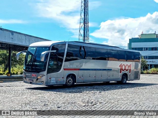 Auto Viação 1001 RJ 108.1215 na cidade de Campos dos Goytacazes, Rio de Janeiro, Brasil, por Breno Vieira. Número da foto: #9707606.
