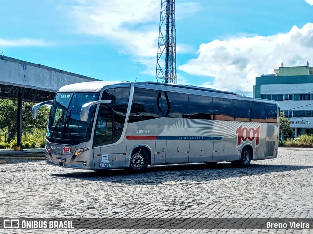 Auto Viação 1001 RJ 108.1215 na cidade de Campos dos Goytacazes, Rio de Janeiro, Brasil, por Breno Vieira. ID da foto: 9707606.