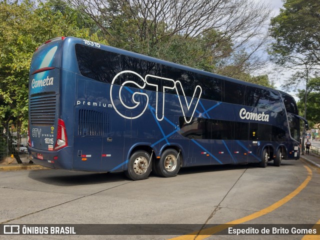 Viação Cometa 18315 na cidade de São Paulo, São Paulo, Brasil, por Espedito de Brito Gomes. Número da foto: #9704280.