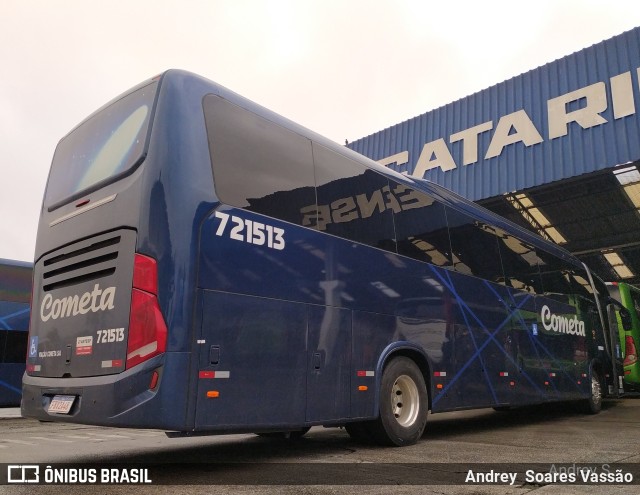 Viação Cometa 721513 na cidade de Curitiba, Paraná, Brasil, por Andrey  Soares Vassão. Número da foto: #9707517.